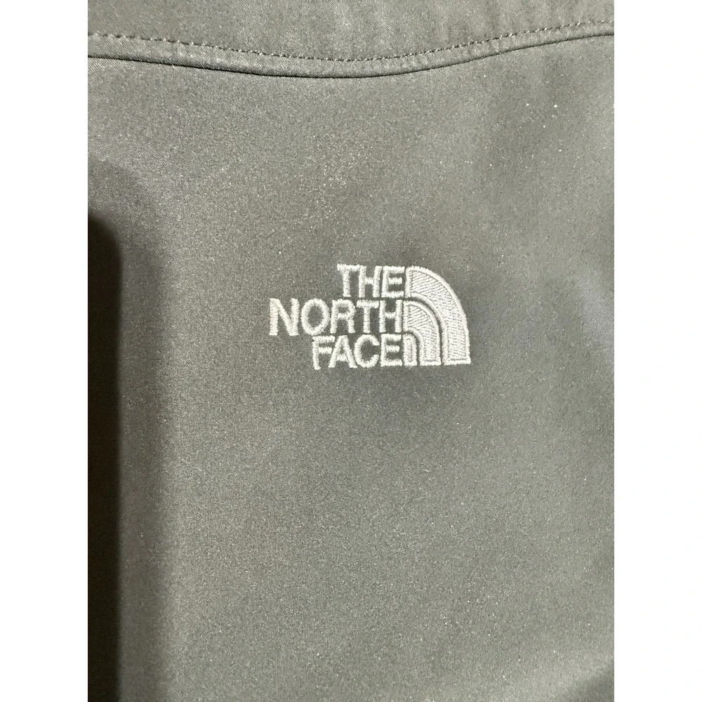 The North Face Apex Soft Shell Jacket Mens L Black Full Zip Windproof Fleece